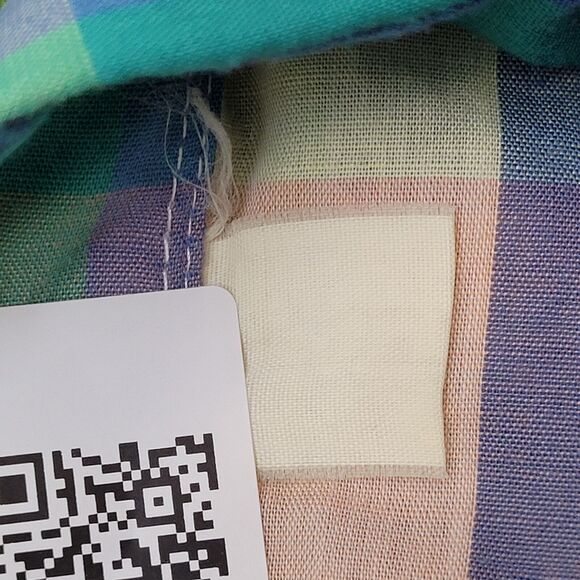 Vintage 80s LEE Western Hippie Shirt S/M 20x30 Plaid Snap USA - Picture 8 of 10